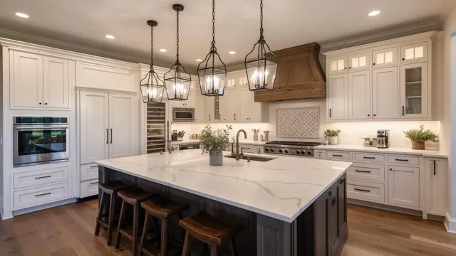 Custom kitchen remodel with quartz countertops in North Bend OR – Premier Coastal Construction